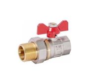 Кран шаровый Американка 1 FM, бабочка I-TECH