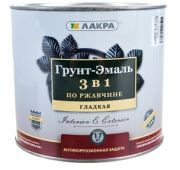 Грунт-эмаль по ржавчине Черный 1,7л  Лакра