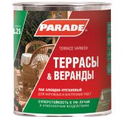 Лак для террасы и веранды 0,75л. глянцевый алкидно-уретановый PARADE L25