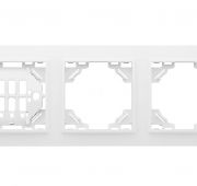 Рамка 3-я горизонтальная белая МИНСК ЭКФ