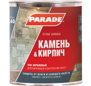 Лак для камня и кирпича акриловый на растворителе L40  PARADE 10л