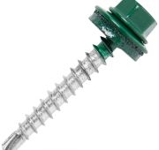 Саморез кровельный 5,5*25  темно-зеленый RAL 6005  1/575шт