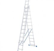 Лестница 3*12 ступеней 7,86 метра (алюминиевая)
