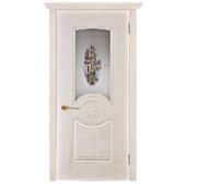 Дверь 90см ДГ «ВЕНЕЦИЯ» Белый сатин