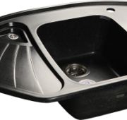 Мойка композитная GRANFEST Corner GF C1040E (1040х570) Черный 308 угловая