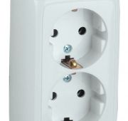 Розетка 2м о/у с з/к со шторками, изол пластиной Хегель Альфа