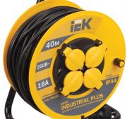 Удлинитель на катушке «INDUSTRIAL PLUS» 4гн 30м с/з 3500Вт ПВС 3*1.5 IP44 ИЭК