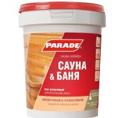 Лак для саун акриловый бесцветный L30  PARADE 0,9л