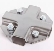 Крепёж трубы 20*20, X-образный (из 2 деталей)