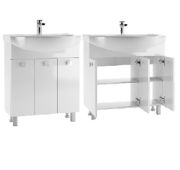 Комплект мебели (тумба «Элеганс 75 Мега» б/ящ.+ умывальник «Элеганс 75»)