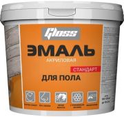 Эмаль для полов акриловая 12кг серая  Gloss