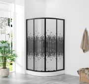 Душевой угол ZILI DO E1004/90 БУРИ 900*900*1950 мм,4 мм, раздвижной