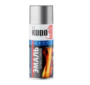 Аэрозоль краска KUDO -U 520 мл  +800 термостойкая  серебристая