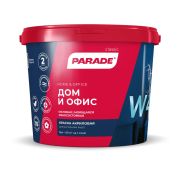 Краска акриловая износоустойчивая  W4 Белая 5л база А Белая матовая PARADE