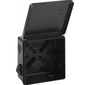 Коробка распаячная 100x100х50мм для о\п IP54 ЧЕРНАЯ ЭРА