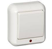 Выключатель 1кл о/у ПРИМА с индикацией белый Schneider Electric