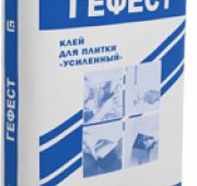 Клей для плитки Гефест «усиленный»  25кг 1/48