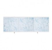 Экран для ванн  1,7 м  «Оптима»  пластик бело-голубой мрамор (3)