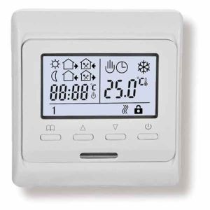 Терморегулятор-термостат для теплых полов Е51,716, 3,5кВт/220В/16А, встр. Белый