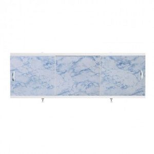 Экран для ванн  1,5 м  «Оптима»  пластик серо-синий мрамор (41)