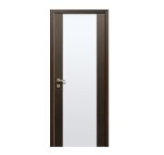 Дверь 80см ДО «Гранде» венге, белое стекло ПВХ