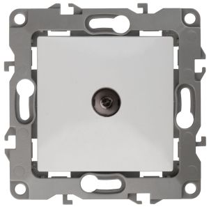 Розетка TV 1-ая «Эра» с/у, белая