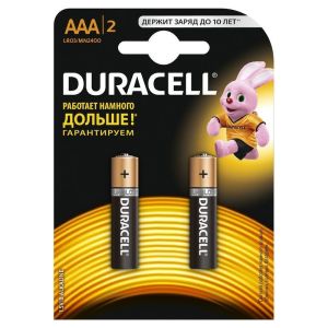 Батарейки Duracell LR03-2BL BASIC 2шт ААА