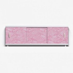 Экран для ванн  1,7 м  «Оптима»  пластик розовый мороз (37)