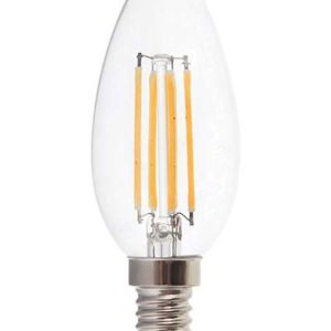 Лампа светодиодная 7Вт Е14 СВЕЧА прозрачная 3000К 160-260В 630Лм ASD