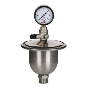 Гаситель гидроударов мембранный с манометром VT.CAR20.I.04001