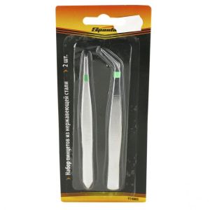 Пинцет (набор)  нерж. сталь 2шт ,SPARTA