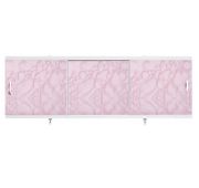 Экран для ванн  1,5 м «Оптима» пластик розовый закат (31)