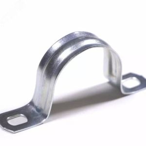 Скоба метал 2-х лапковая диаметр 31-32мм