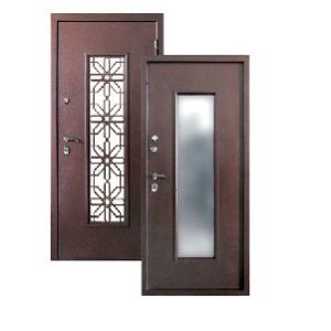 Дверь мет «Изумруд Г2114» МЕДЬ (Термо решетка №1) Л/2050*960