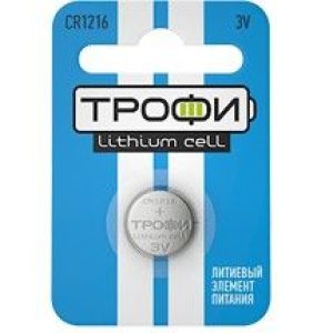 Батарейки ТРОФИ  CR1216-1BL