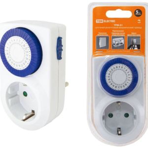 Таймер розеточный механич. ТРМ-01-30мин/24ч 16А суточный TDM