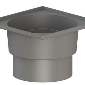 Пластмассовый сифон для трапа 50мм с горизонтальным выпуском