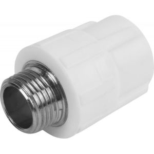 ПП муфта  25х1/2" НР    РУ10/25  белая