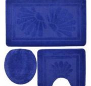 Набор ковриков (3 предмета) «Zalel» 55х85 синий