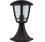 Светильник садово-парковый «Валенсия 1» напольный 6-гран, черный, 29 см, IP44, Е27 ЭРА