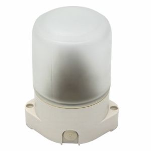Светильник для бани пластик/стекло, 135х105х84 мм, прямой, E27, max 60 Вт, IP65 ЭРА