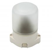 Светильник для бани пластик/стекло, 135х105х84 мм, прямой, E27, max 60 Вт, IP65 ЭРА
