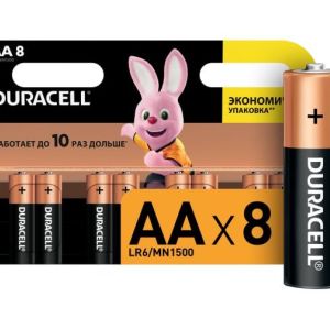Батарейки Duracell LR6-8BL BASIC 8шт АА