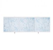 Экран для ванн 1,5 м «Оптима» пластик светло-голубой мрамор (3)