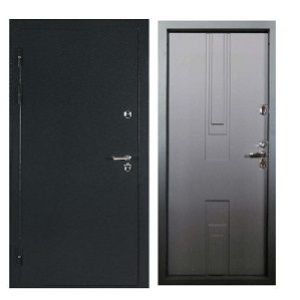 Дверь мет «Цефей 1» (ТЕРМО) Венге/букле чёрный Пр/2050*880