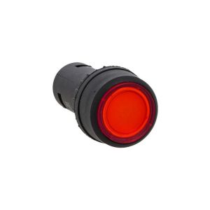 Кнопка SW2C-10D Грибок красная с подсветкой NO+NC ЭКФ