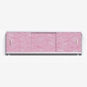 Экран для ванн 1,5 м «Оптима» пластик розовый мороз (37)