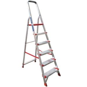 Лестница стремянка 6-ступеней ширина 130мм 1290мм 225кг НОВАЯ ВЫСОТА