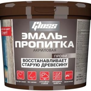 Эмаль-пропитка 1кг розовая ПРОФИ Gloss
